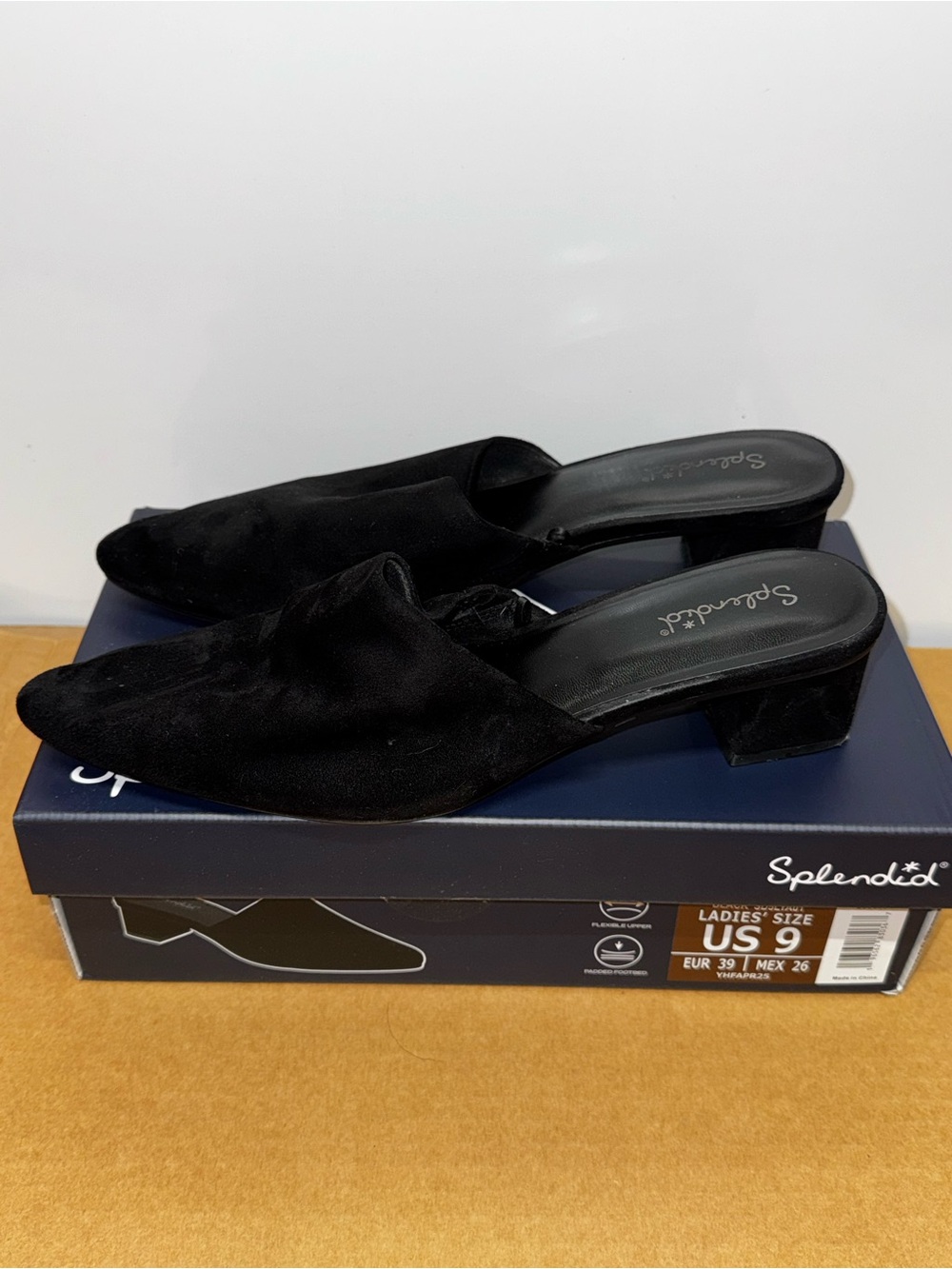 SPLENDID Women's Laylai Slide Mules ~ Black SD5LYA01 ~ Size: 9 , Excellent